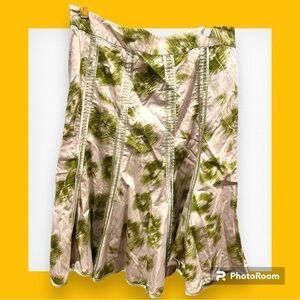 Old navy just below waist cotton floral beach vacation flare skater skirt 8